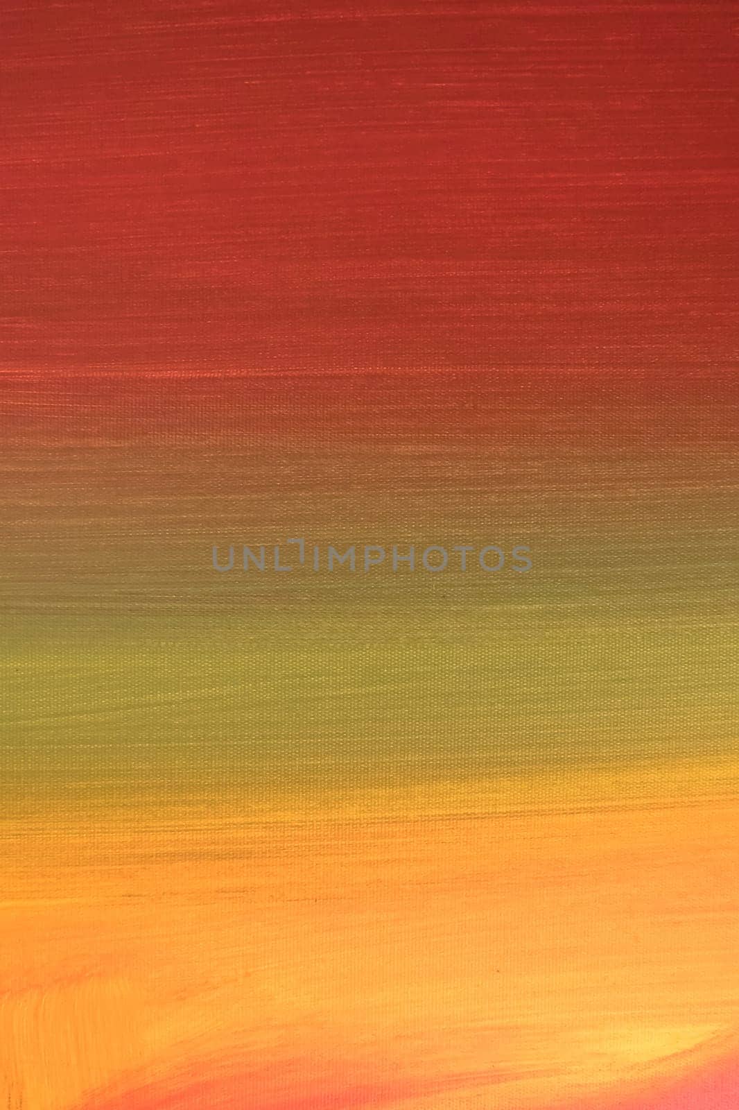 Art painted background texture red, orange, yellow and green. Abstract oil paint texture on canvas. Grunge background.