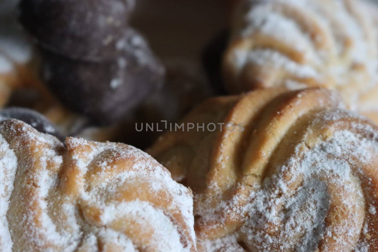 delicious chocolate sugar cookies different shapes and flavors