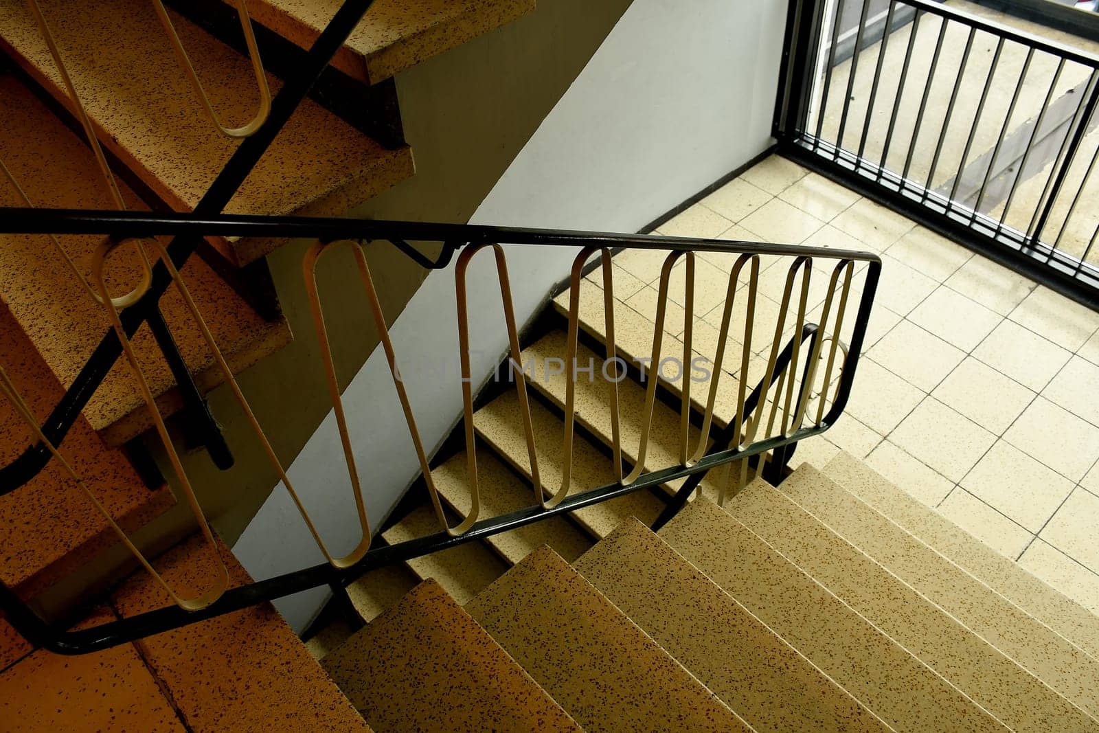old stairwell of the sixties in Germany