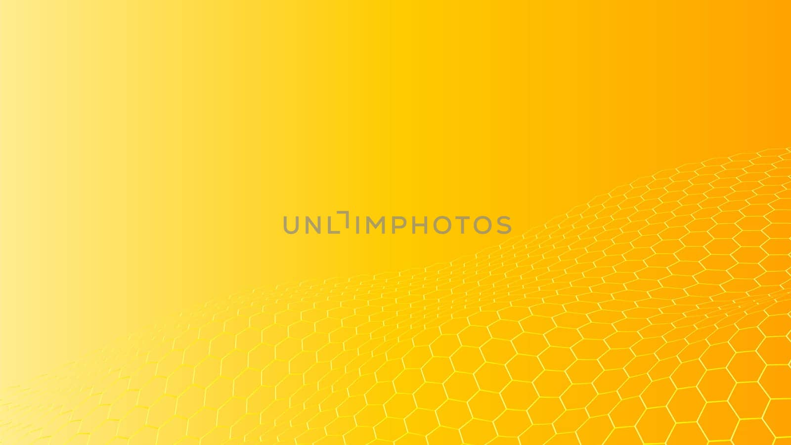 Abstract background of colorful hexagon and different surrounding rings. Abstract hexagon background.