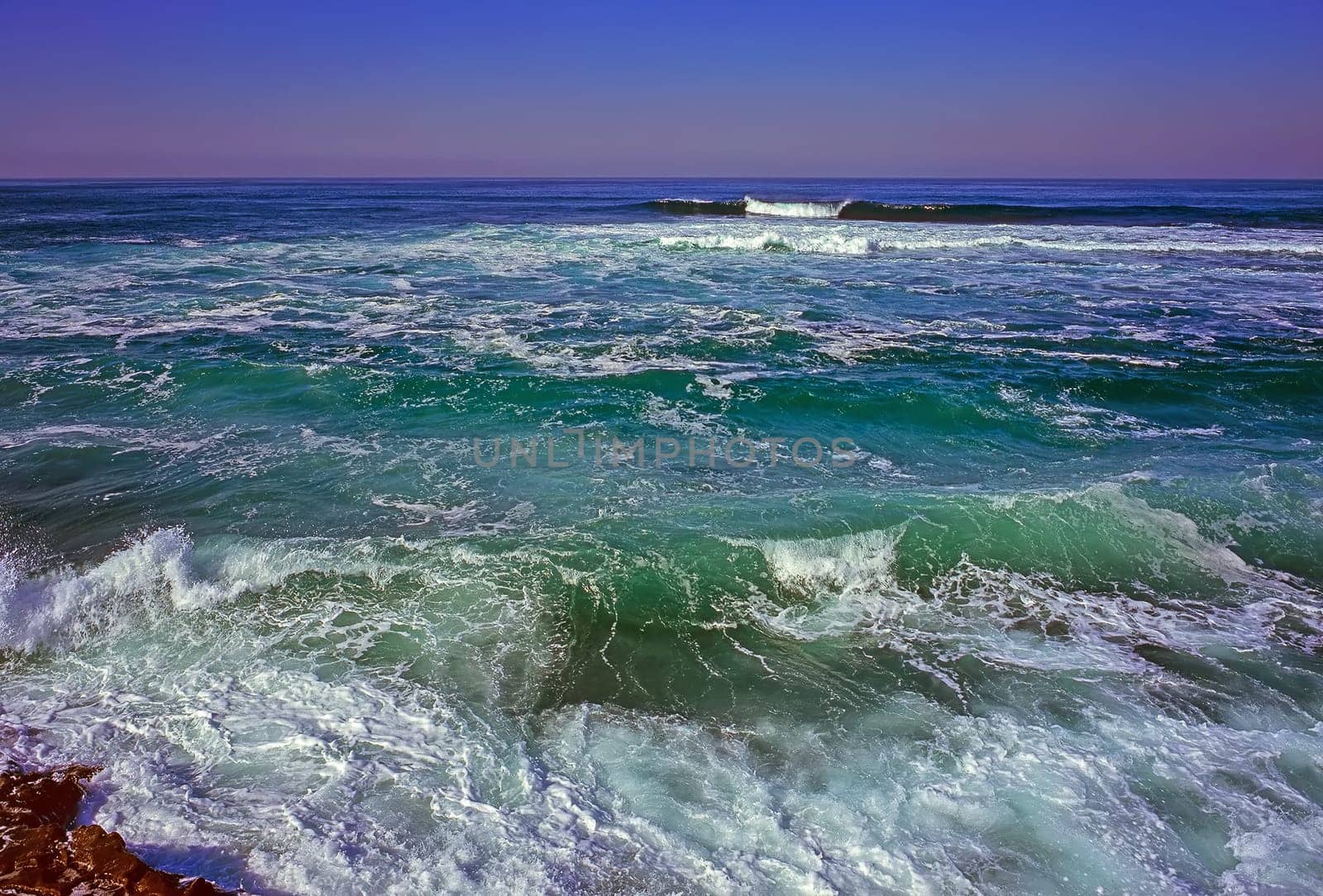 Coast of Pacific Ocean in California