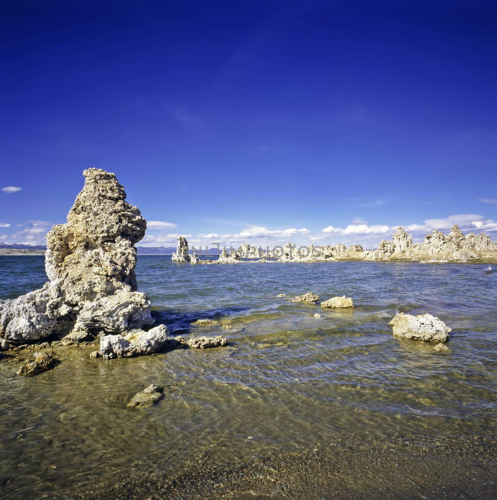 Tufa towers on Lake Mono, California.