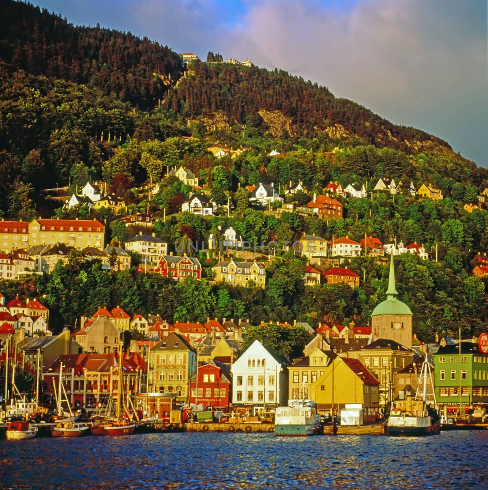 Harbor of Bergen in Norway