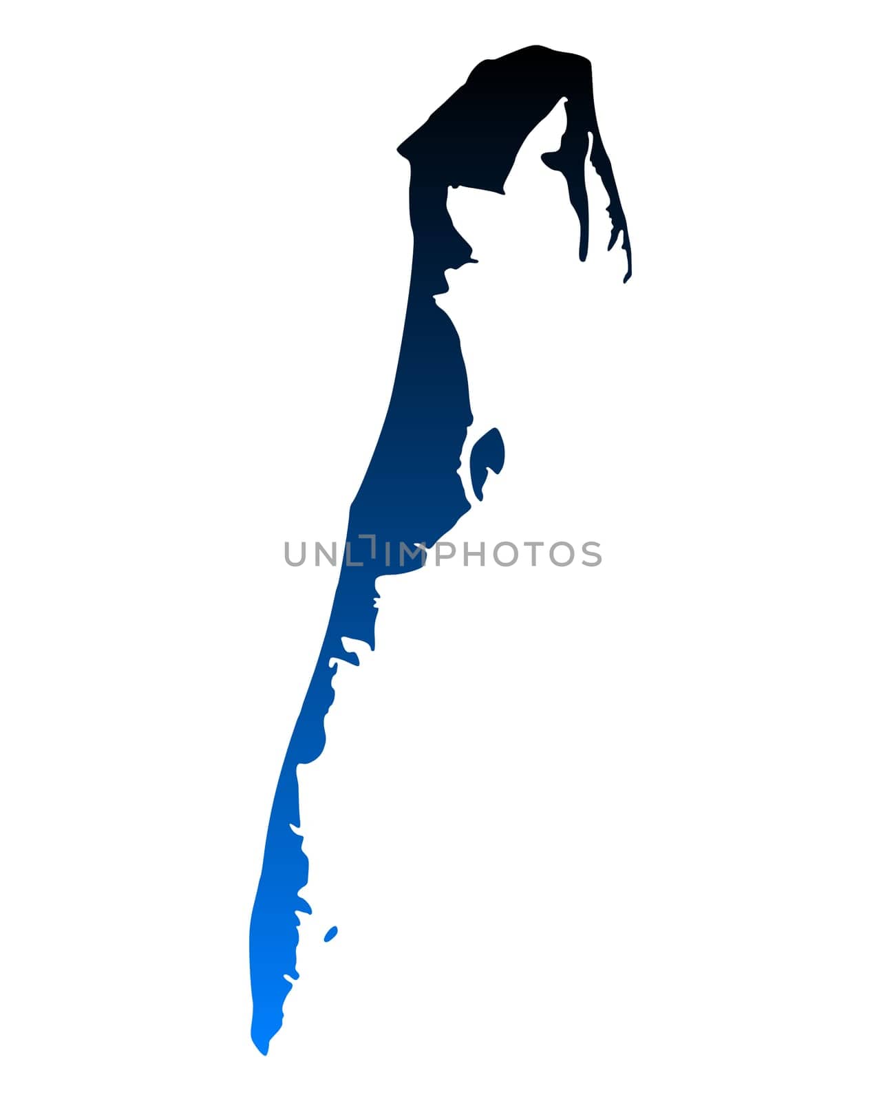 Map of Hiddensee