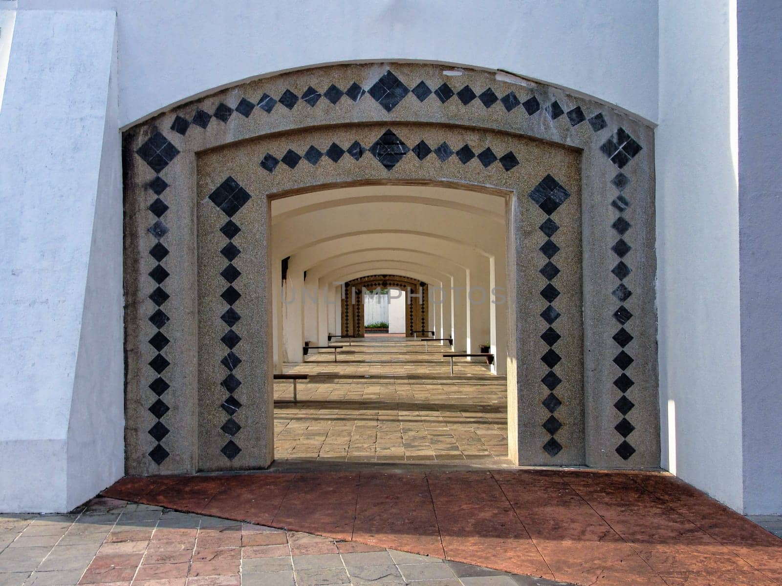 Muslim architecture. Eagle Square on the island of Langkawi. Kuah, Langkawi, Malaysia, perspective