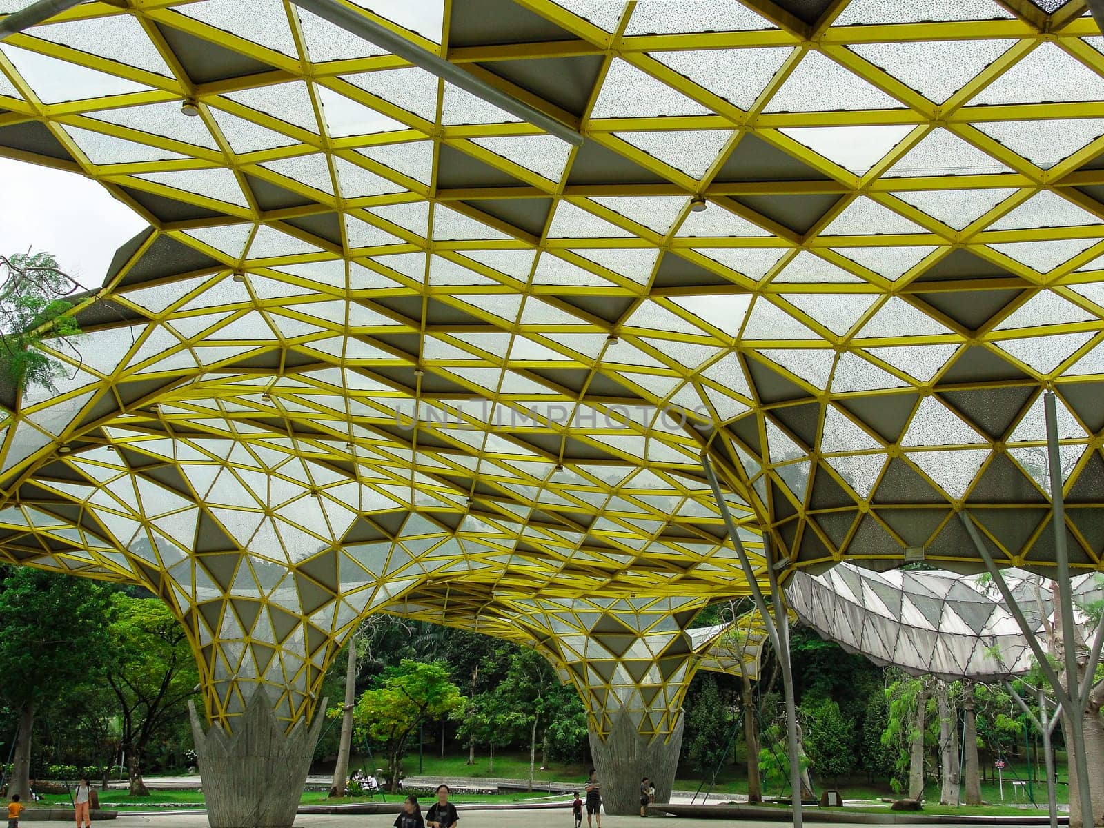 Laman Perdana disign roof in Botanical Garden, KUALA LUMPUR, MALAYSIA, copy space