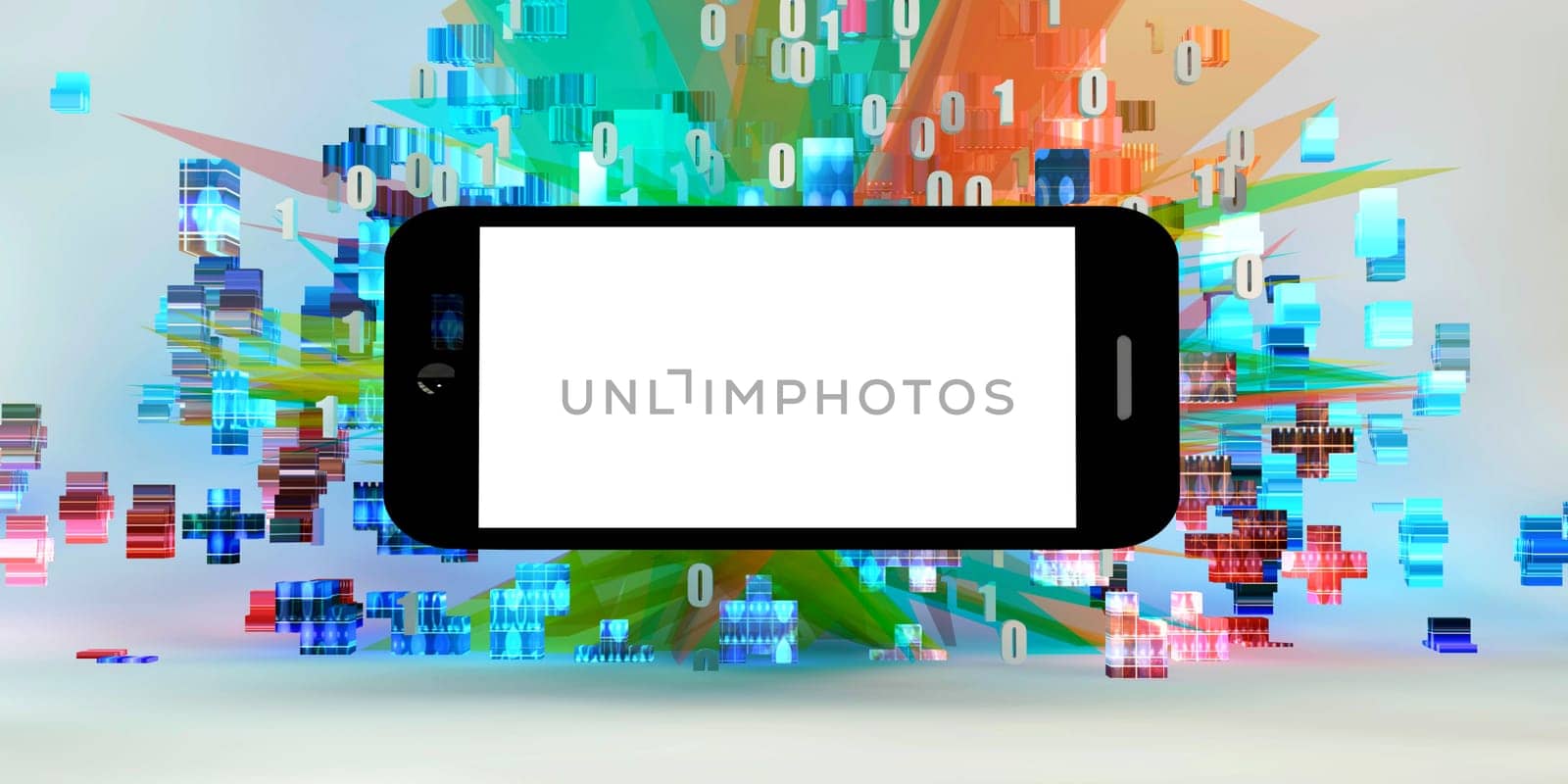Cool New App Digital Advertisement Handphone Display