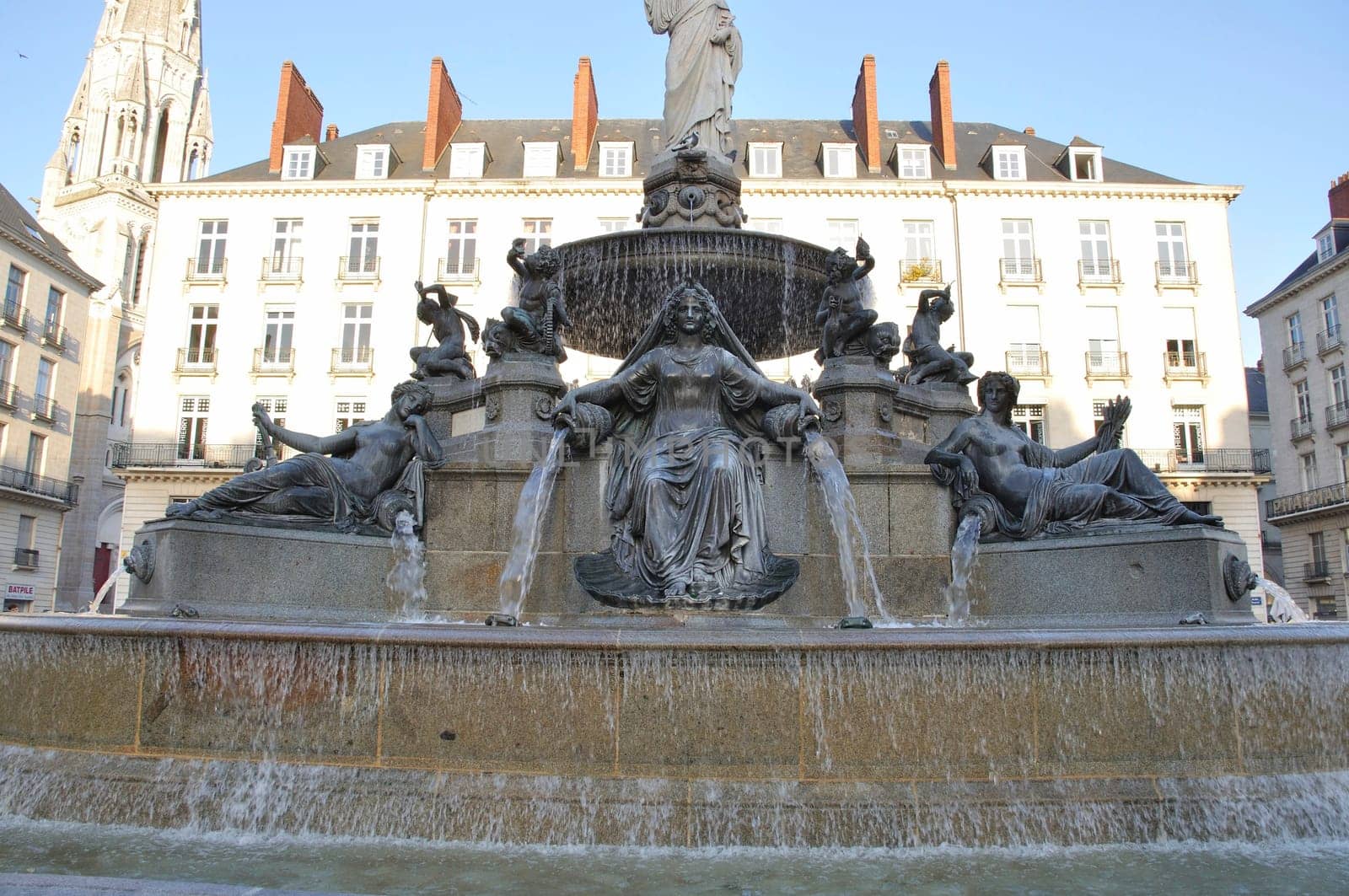 Fountain on the Place Royale in Nantes