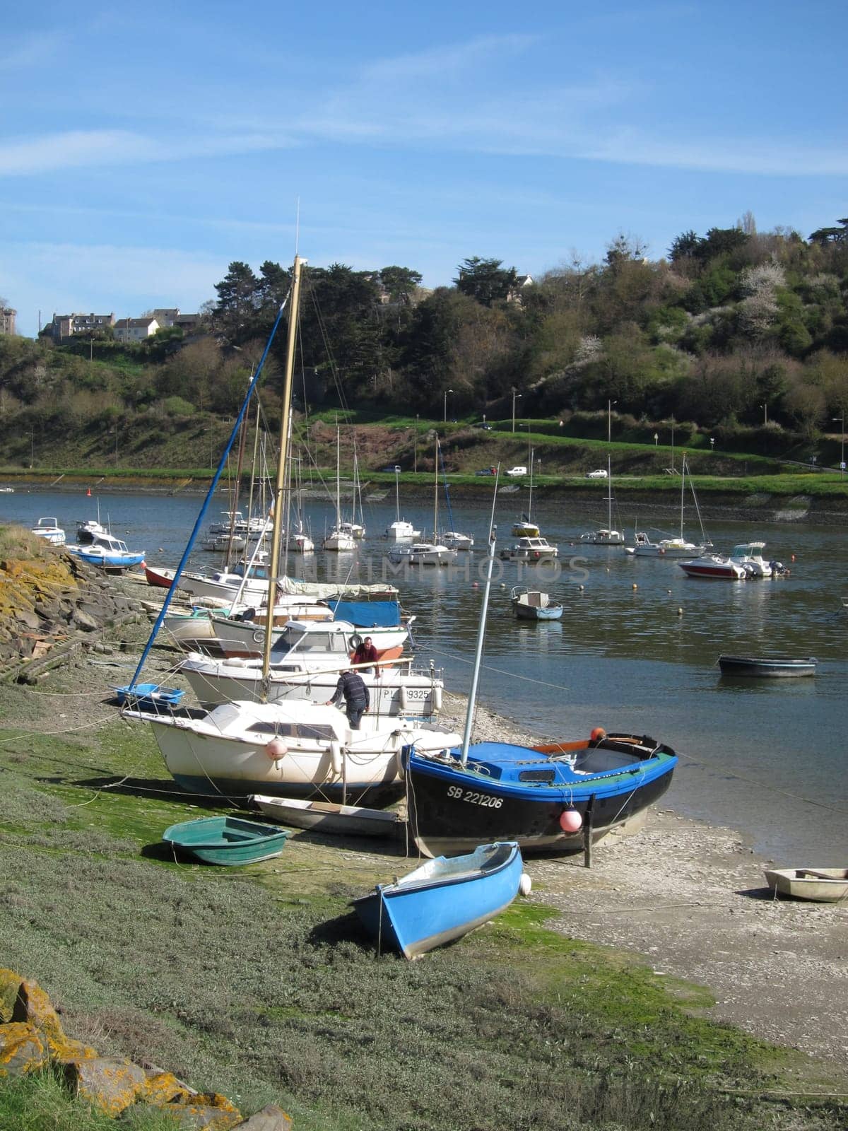 Boats in the port of Le Légué