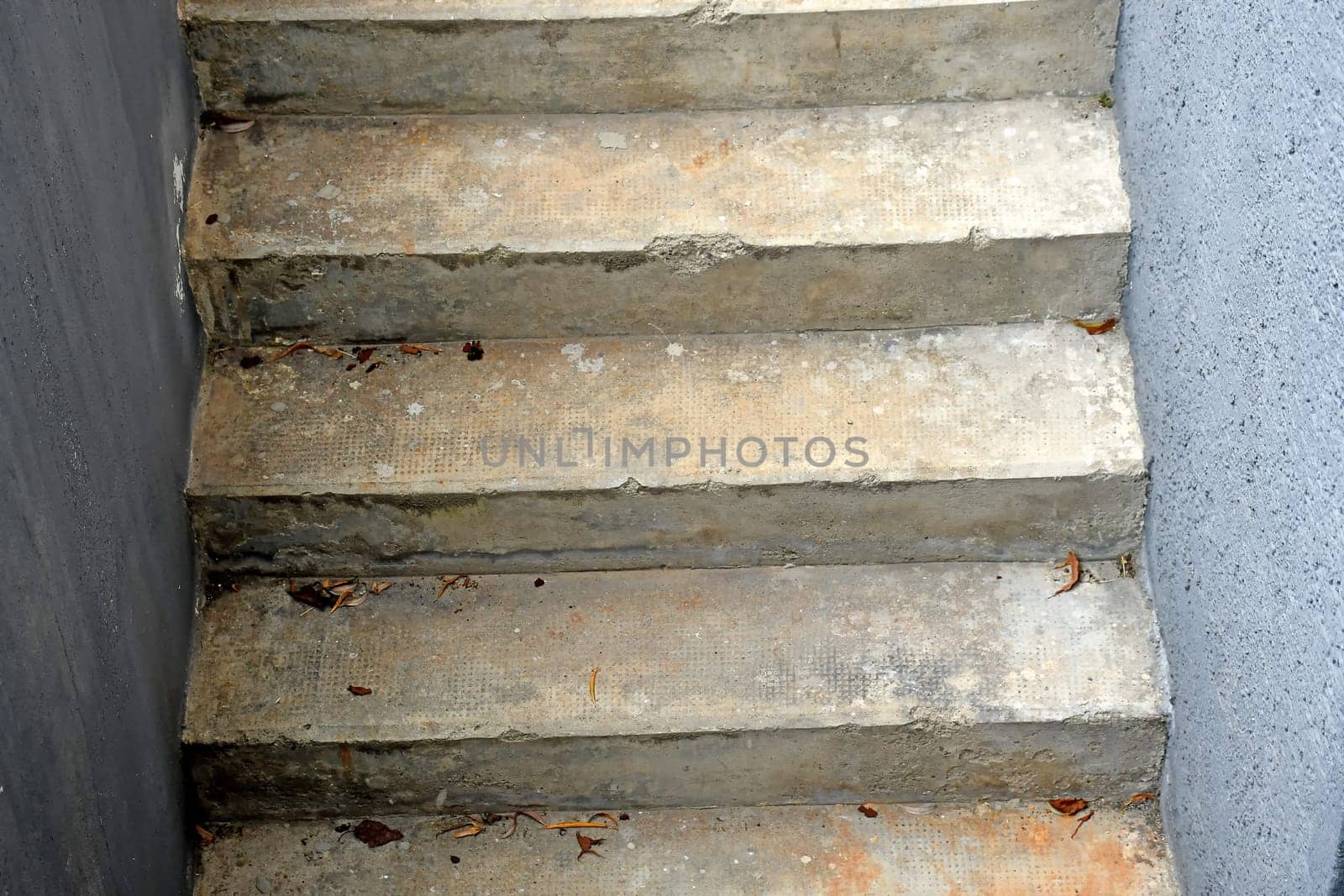 old stairs of an house of the sixties