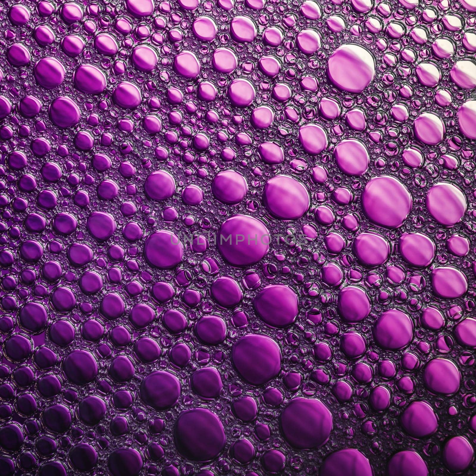 Abstract purple bubbles background. Colored foam macro texture.