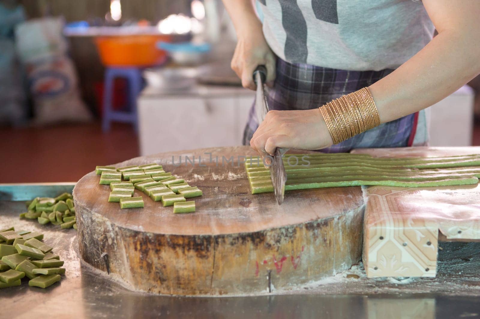 Ben Tre, Vietnam. Coconut Candy Making in Ben Tre, Con Phung, Phoenix Islet.