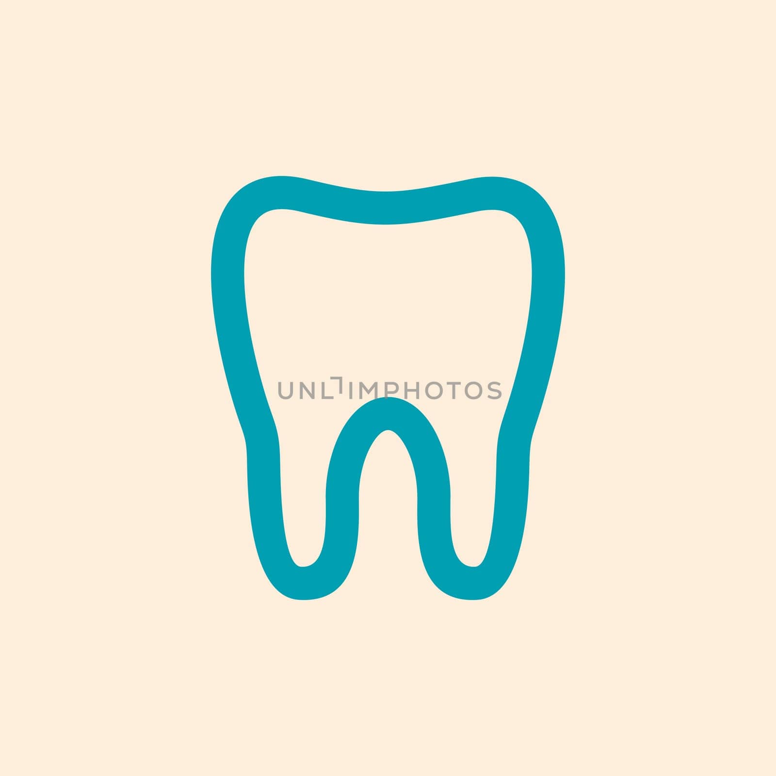 Tooth flat icon. Medical vector, eps 10