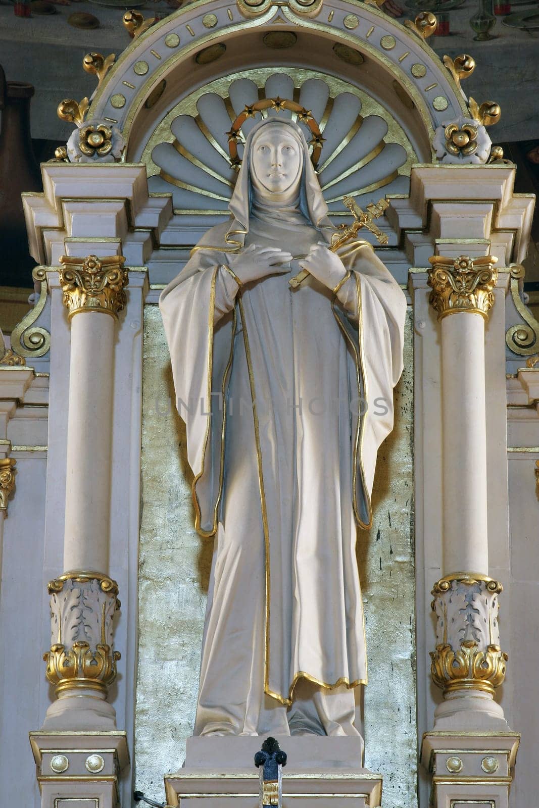 Saint Teresa of Avila, main altar in the Cathedral of Saint Teresa of Avila in Bjelovar, Croatia