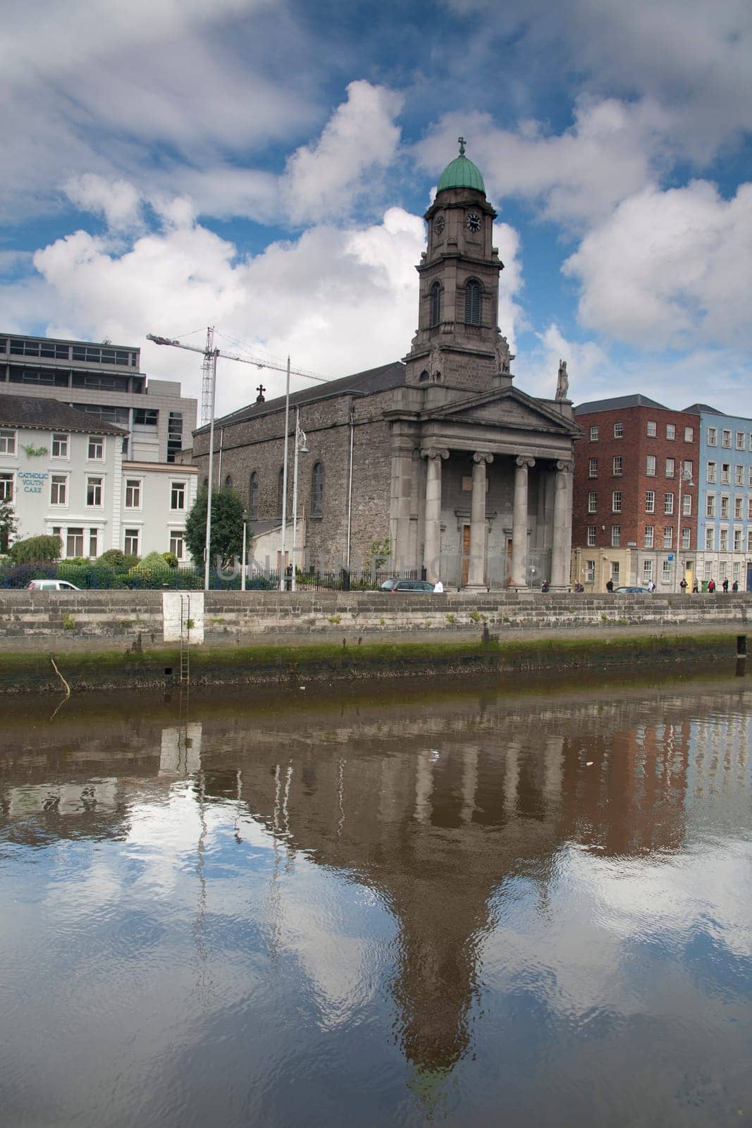 St Pauls Church Smithfield on the River Liffey in Dublin Ireland