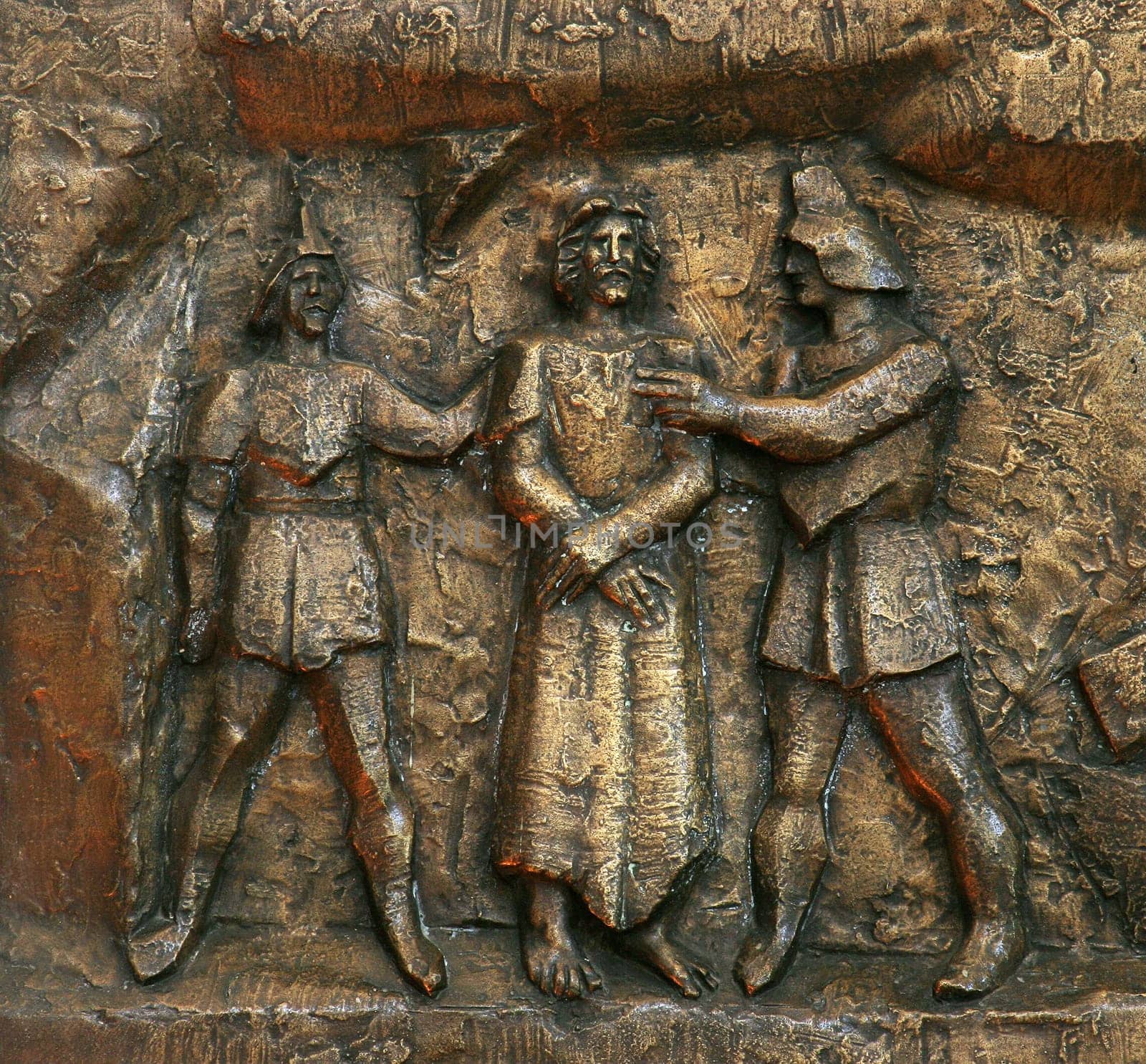 Way of the Cross, parish church of Our Lady outside the city in Sibenik, Croatia