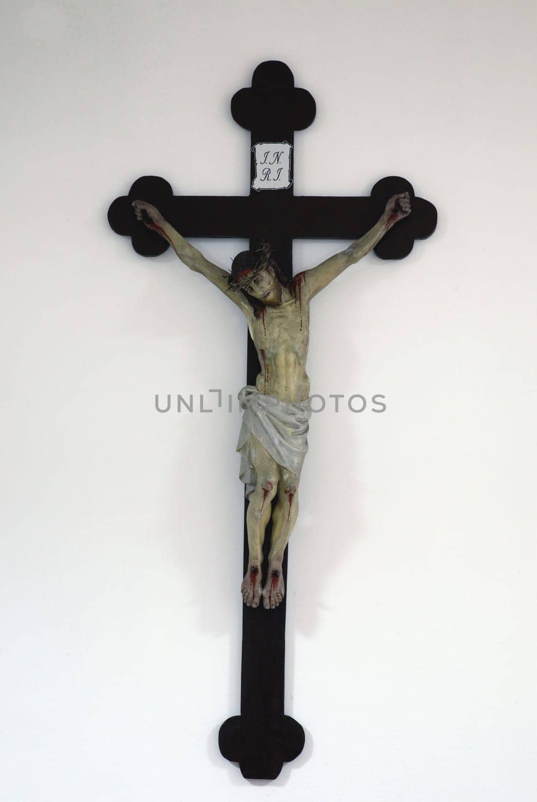 Cross in the church of Assumption of the Virgin Mary in Brodsko Vinogorje, Croatia