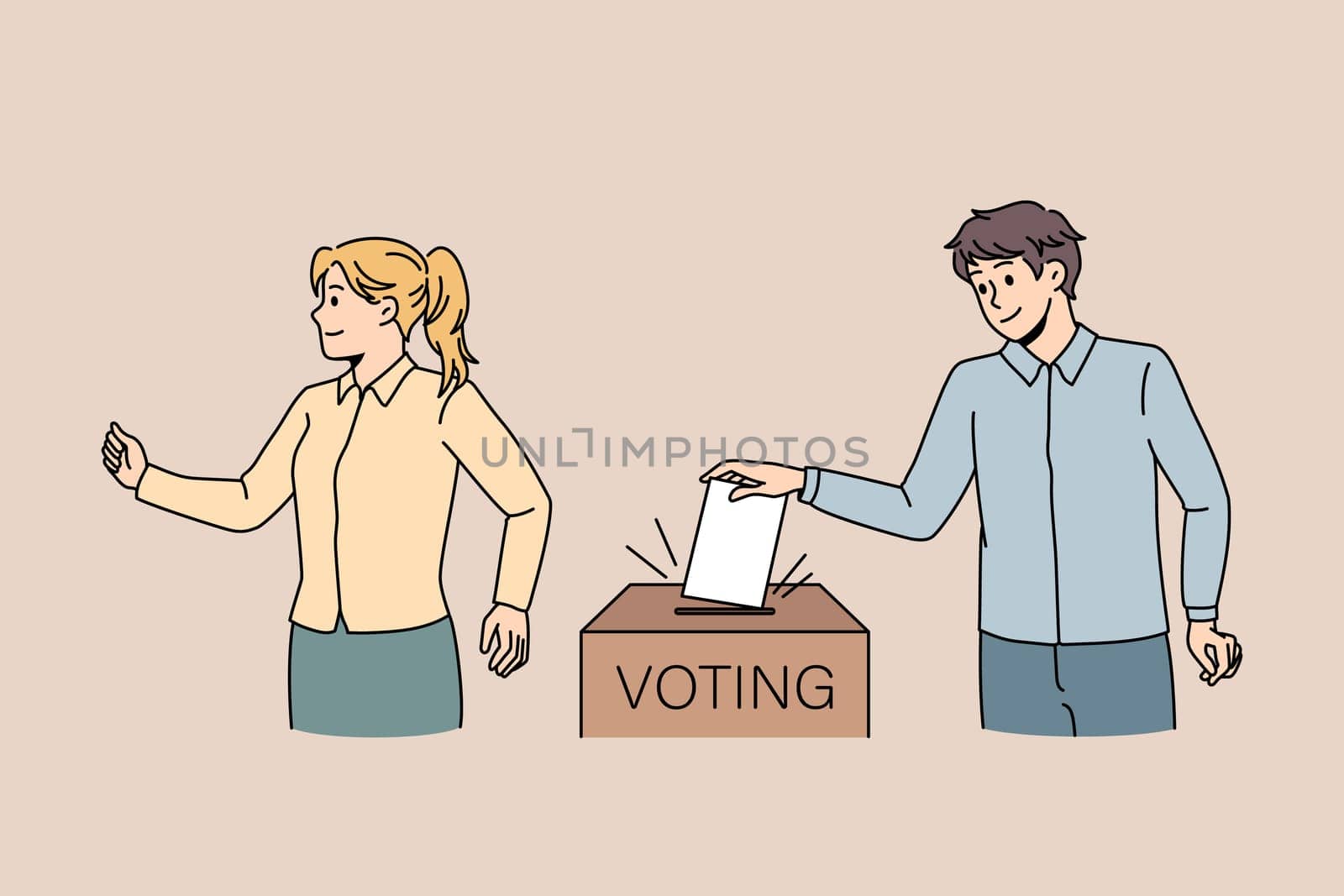 People vote select candidate at elections