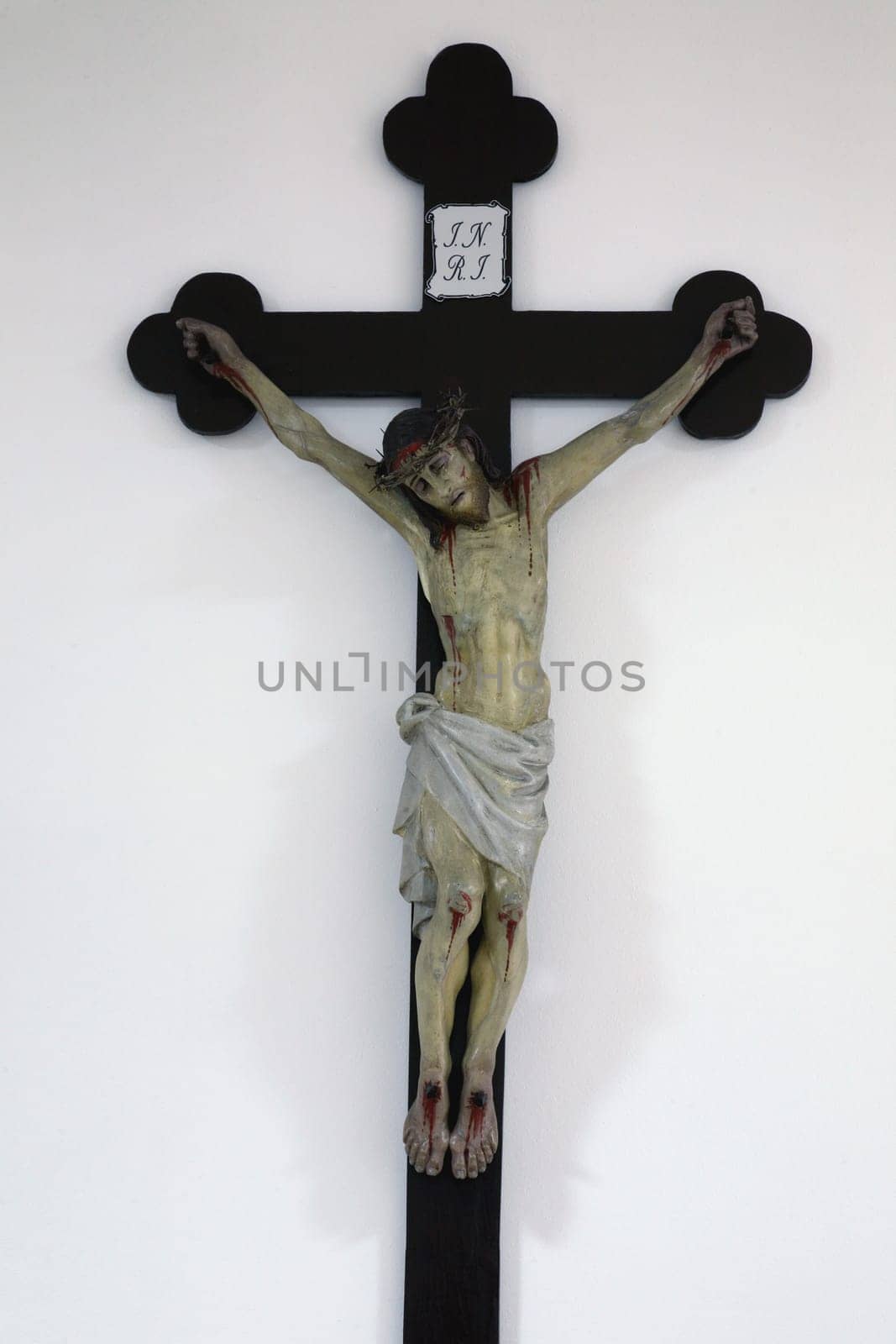Cross in the church of Assumption of the Virgin Mary in Brodsko Vinogorje, Croatia
