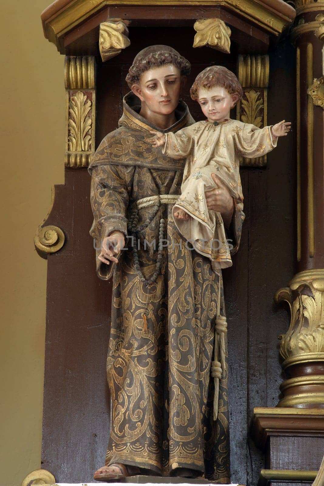 Saint Anthony of Padua, altar of the saint Valentine in the church of St. Martin in Breznicki Hum, Croatia