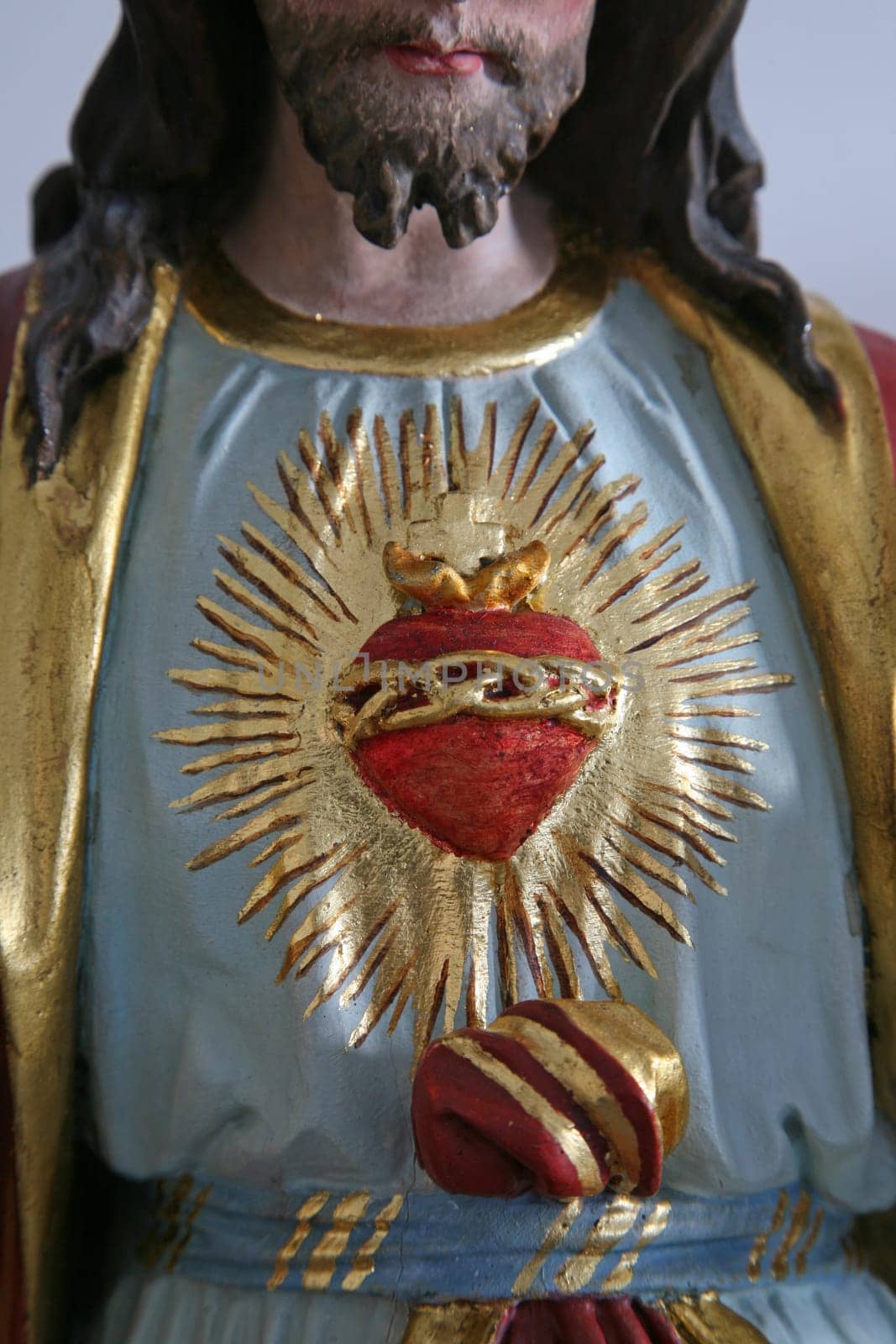 Sacred Heart of Jesus, statue in the church of Assumption of the Virgin Mary in Brodsko Vinogorje, Croatia