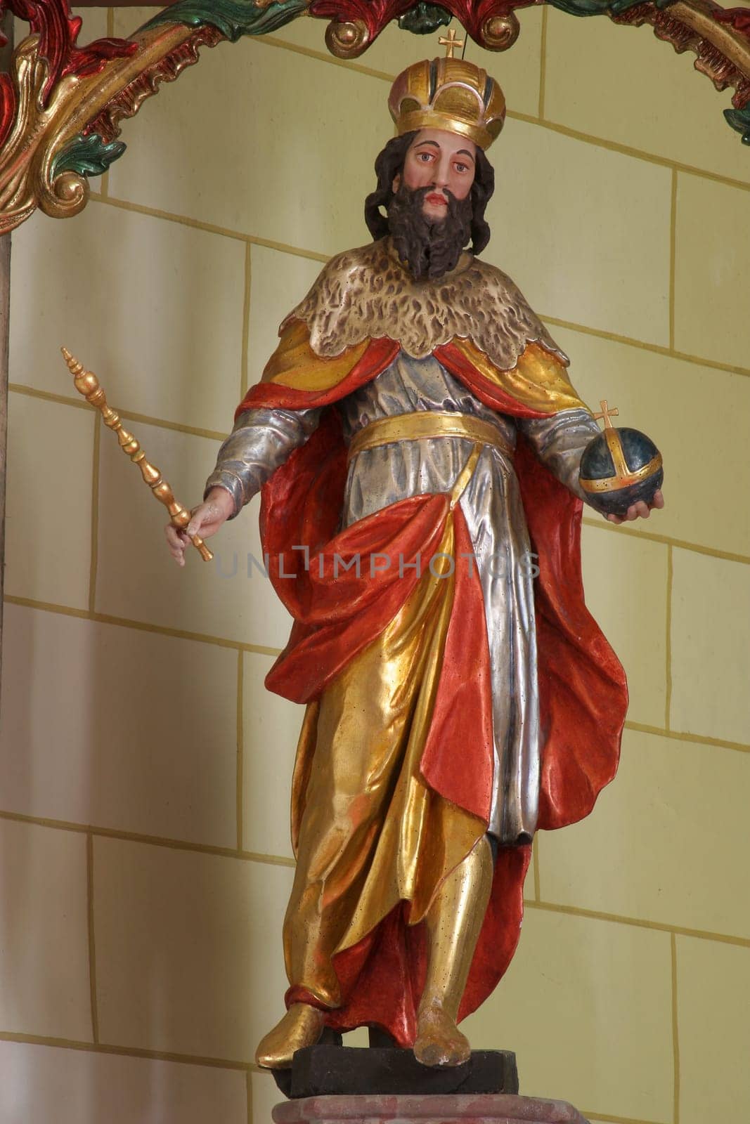 Saint Stephen of Hungary, Main altar in the Church of the Saint Brice of Tours in Brckovljani, Croatia