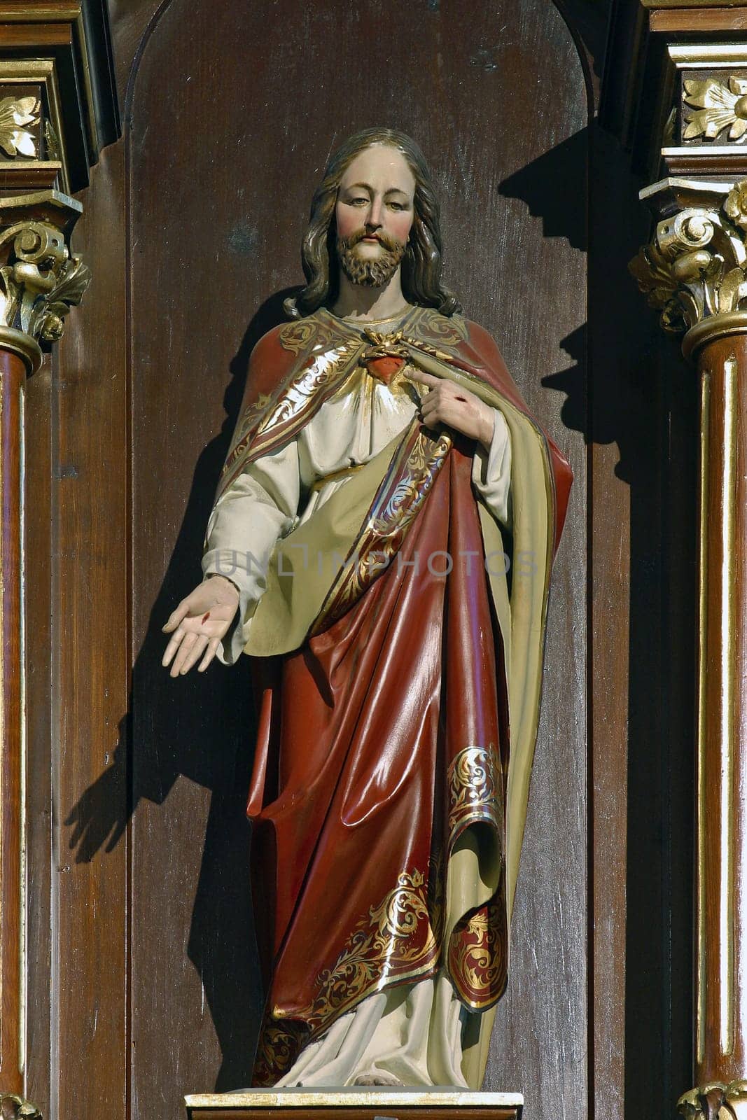 Sacred Heart of Jesus, altar in the parish church of the Annunciation of the Virgin Mary in Velika Gorica, Croatia