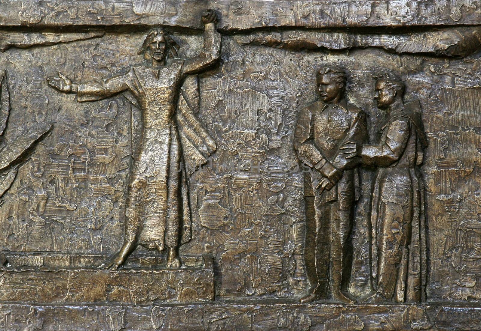 Way of the Cross, parish church of Our Lady outside the city in Sibenik, Croatia