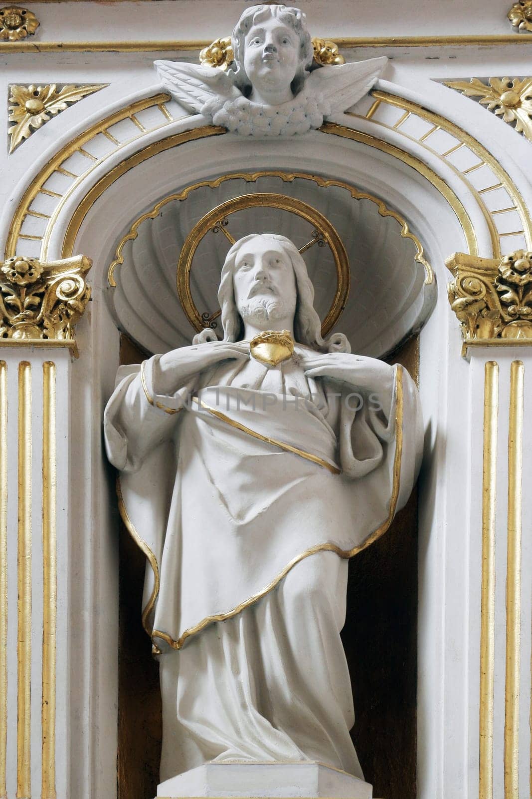 Sacred Heart of Jesus, Altar of the Sacred Heart in the Cathedral of Saint Teresa of Avila in Bjelovar, Croatia