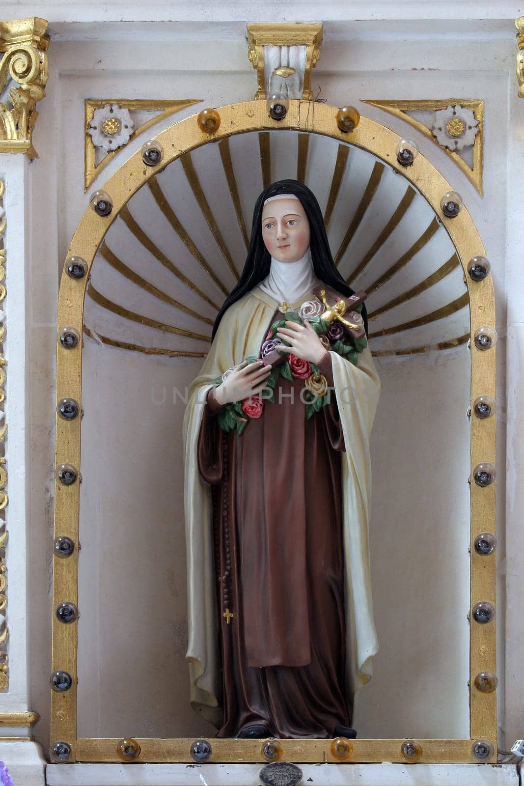 Saint Therese of Lisieux, altar of the Sacred Heart in the Cathedral of Saint Teresa of Avila in Bjelovar, Croatia