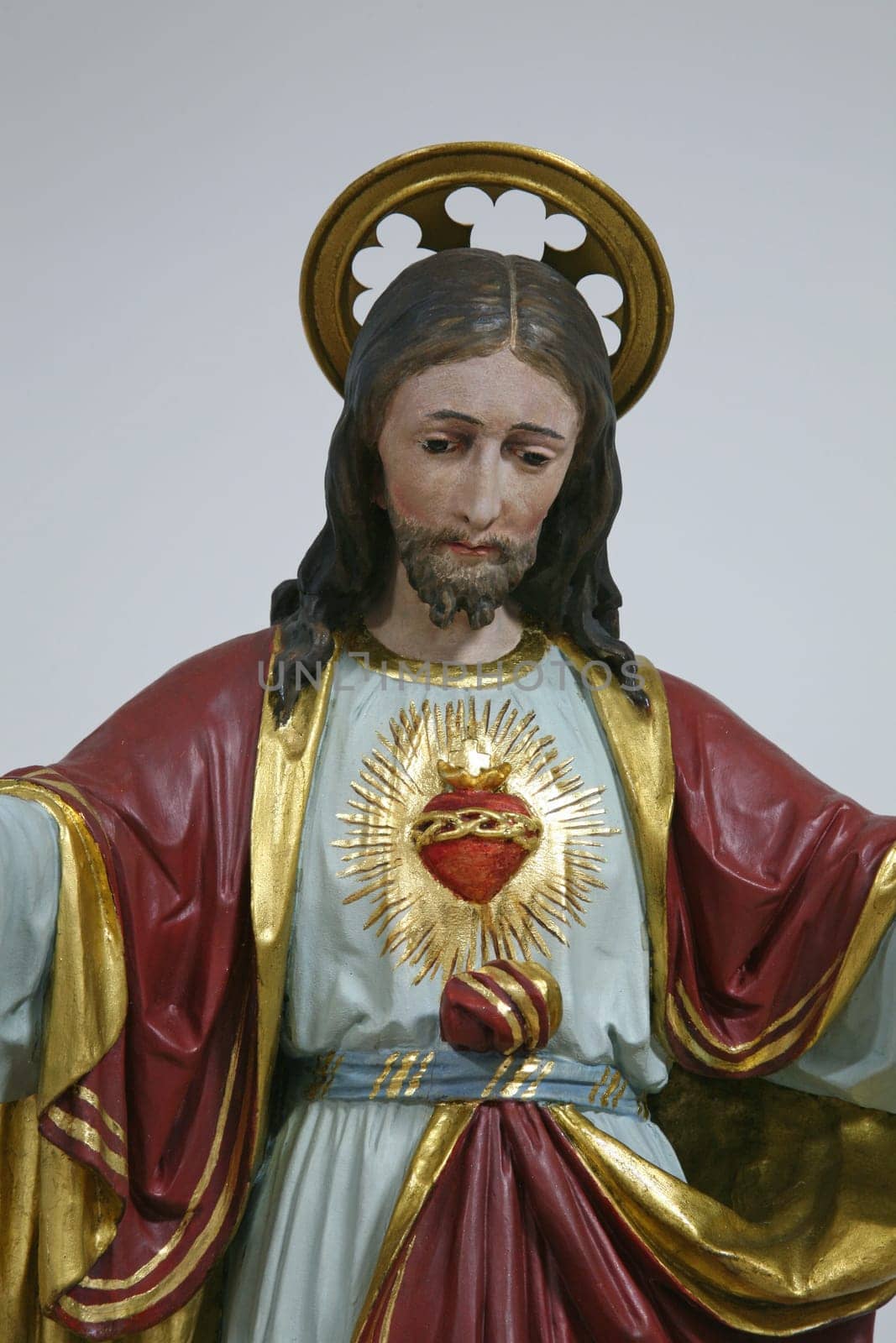 Sacred Heart of Jesus, statue in the church of Assumption of the Virgin Mary in Brodsko Vinogorje, Croatia