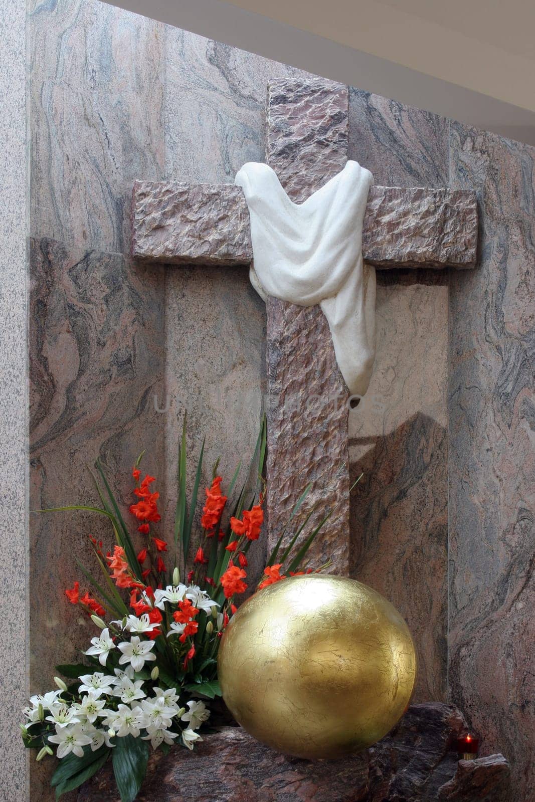 Main altar in the Church of Saint Anne in Bjelovar, Croatia