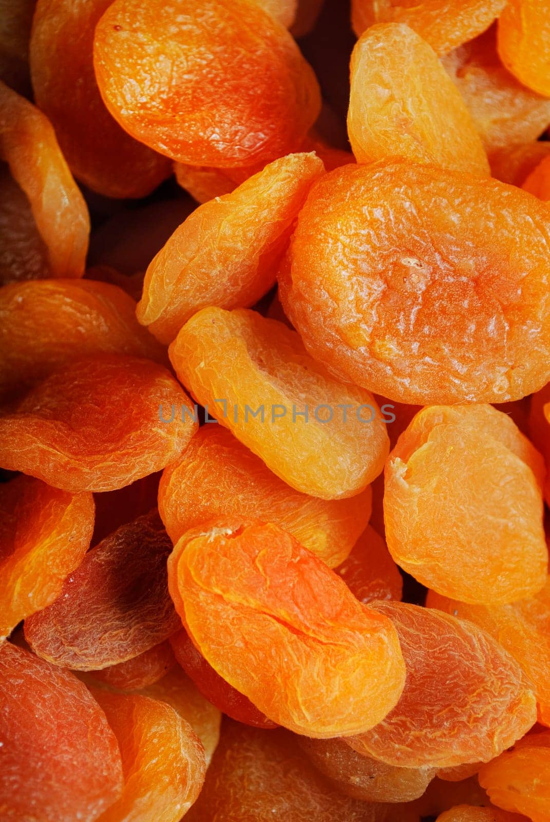 Close up of dry apricot