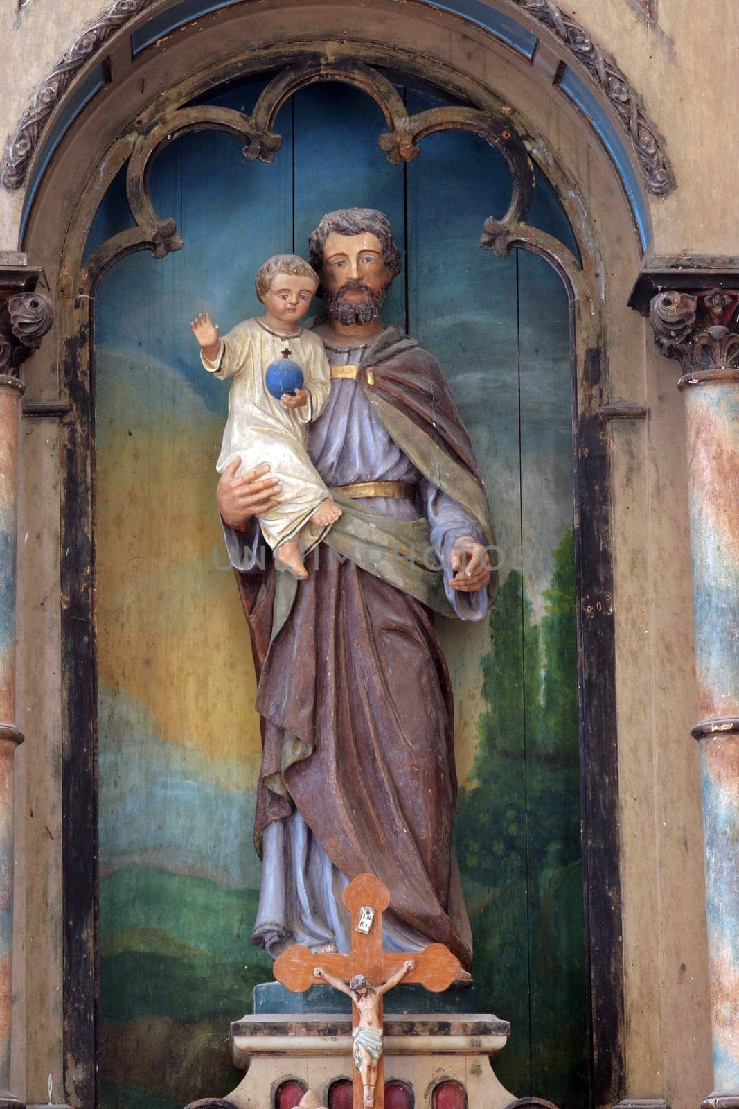 Altar of St. Joseph in the Chapel of St. Anthony Padua in Blaskovec, Croatia