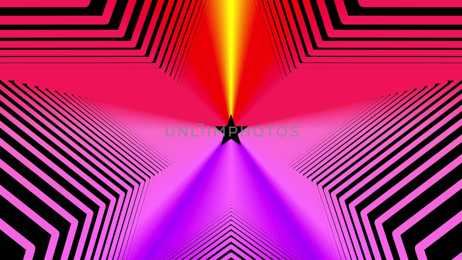 Futuristic pentagon ovals with vivid 3d render gradient. Synthwave retro 80s style party synth with mesh textures. Techno vaporwave with cosmic waves of energy frequencies and geometric curves.