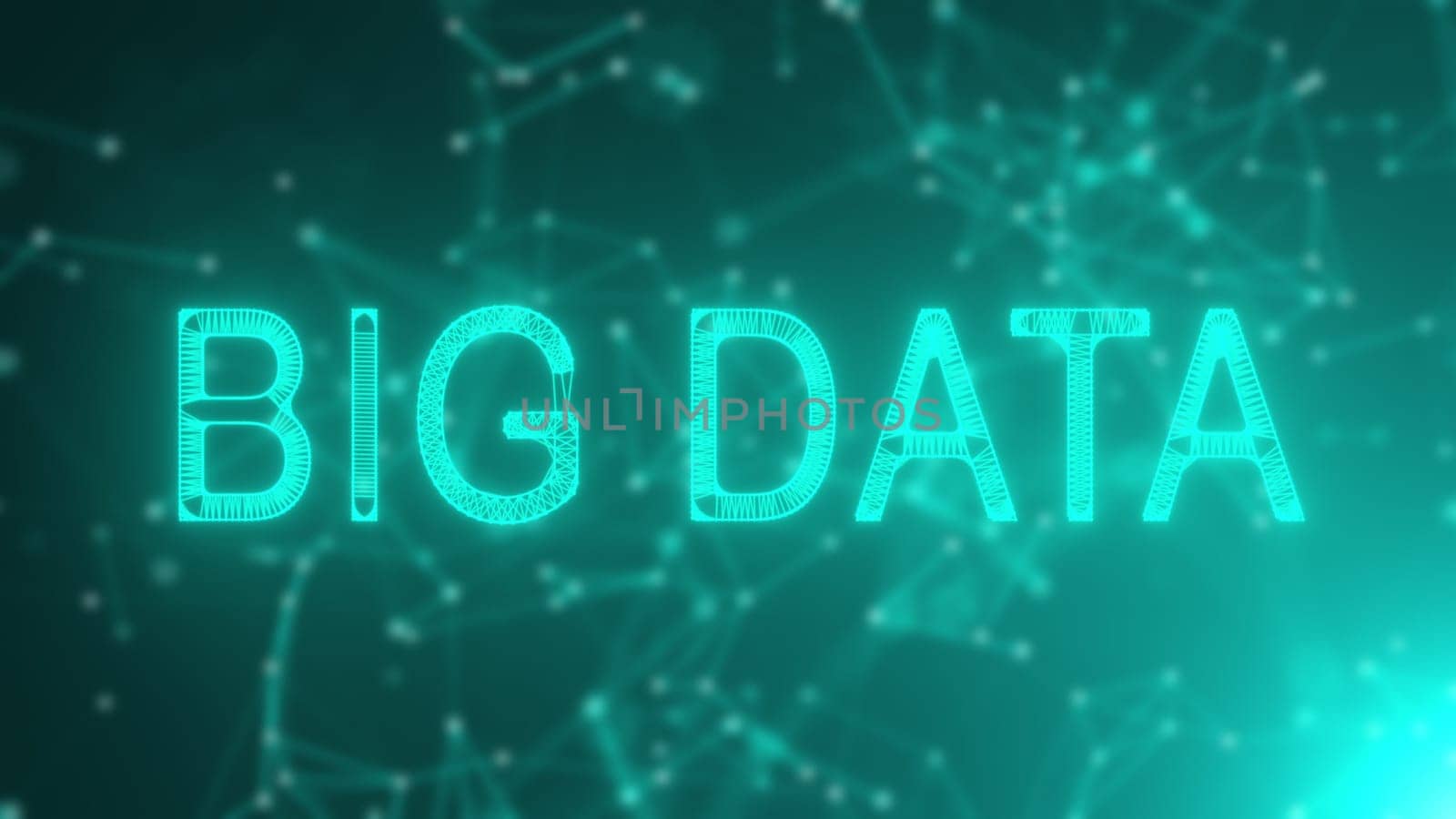 Cybernetic databases with 3d render visualization. Informational analysis of software code and web resources. Business forecasting growth and decline of industrial and exchange flows.