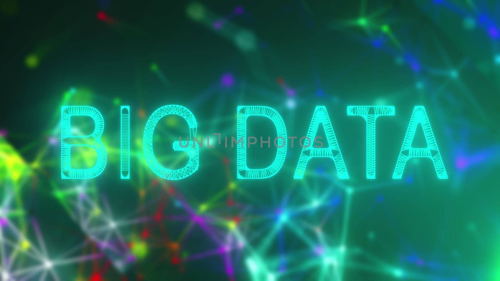 Cybernetic databases with 3d render visualization. Informational analysis of software code and web resources. Business forecasting growth and decline of industrial and exchange flows.
