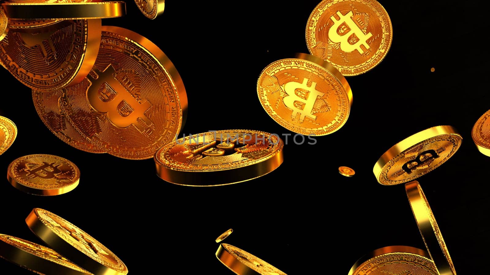 Popular digital gold for crypto 3d render investments. Blockchain based coins. Mining as modern business. Online payments with cryptocurrency for various transactions.