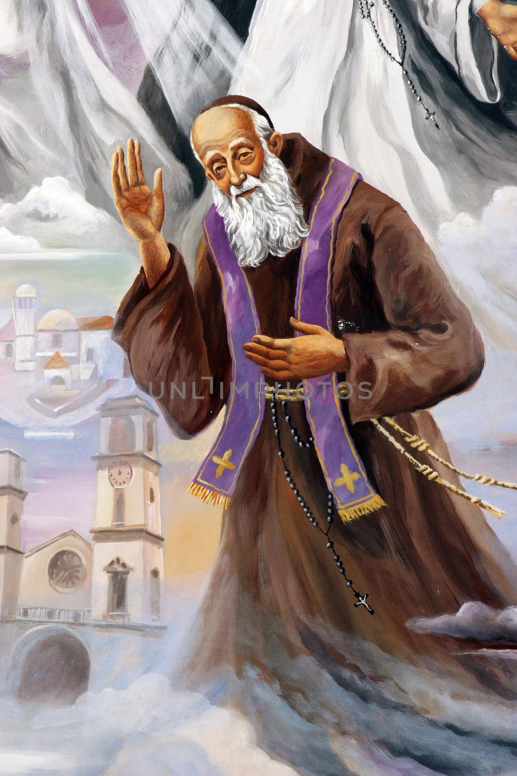 Saint Leopold Mandic, author Marijan Jakubin, Church of Saint Anne in Bjelovar, Croatia