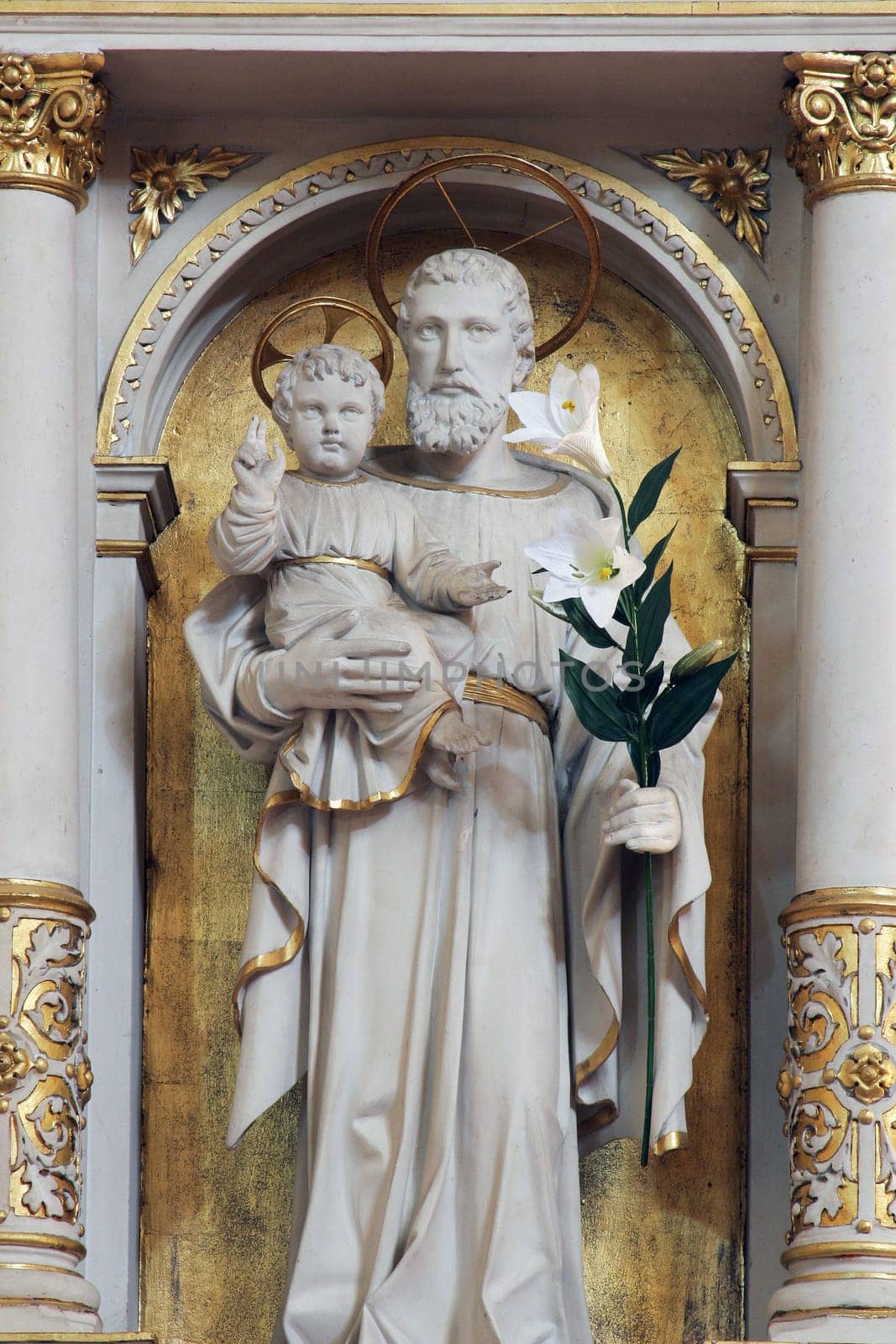 Saint Joseph, altar in the Cathedral of Saint Teresa of Avila in Bjelovar, Croatia
