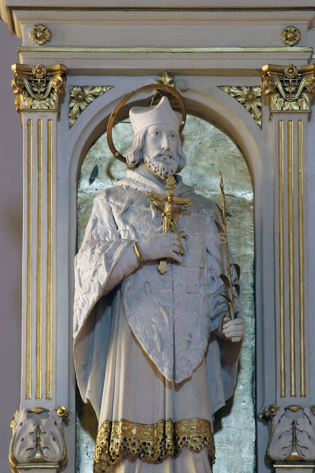 Saint John of Nepomuk, main altar in the Cathedral of Saint Teresa of Avila in Bjelovar, Croatia