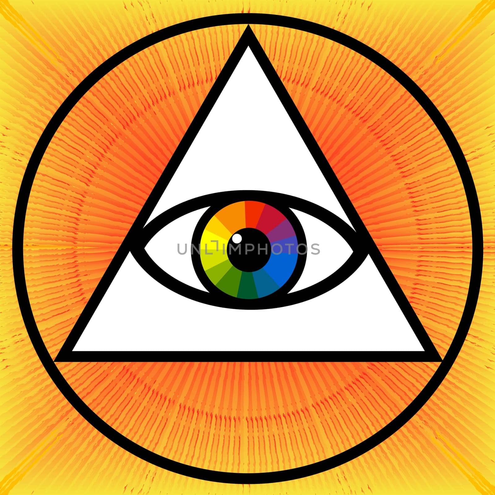 All-seeing occult  eye, Third eye, Eye of providence
