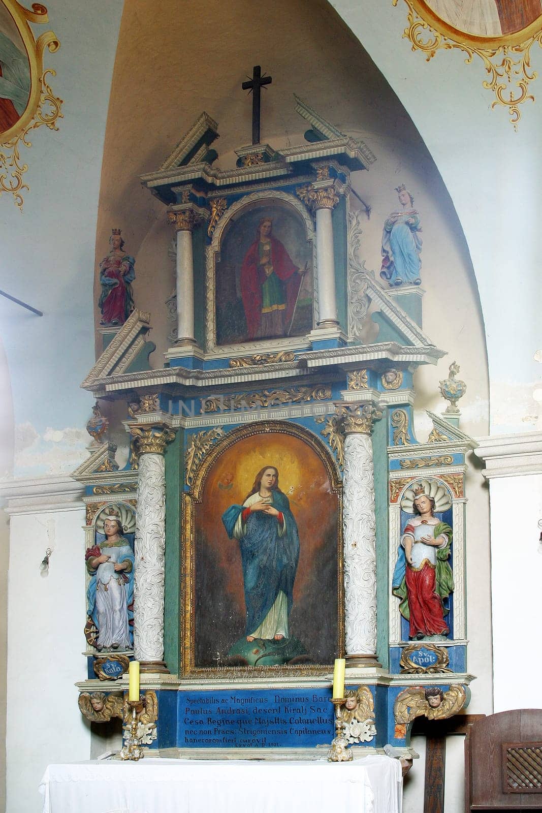 Altar of St. Mary in the church of Our Lady of the Snows in Volavje, Croatia