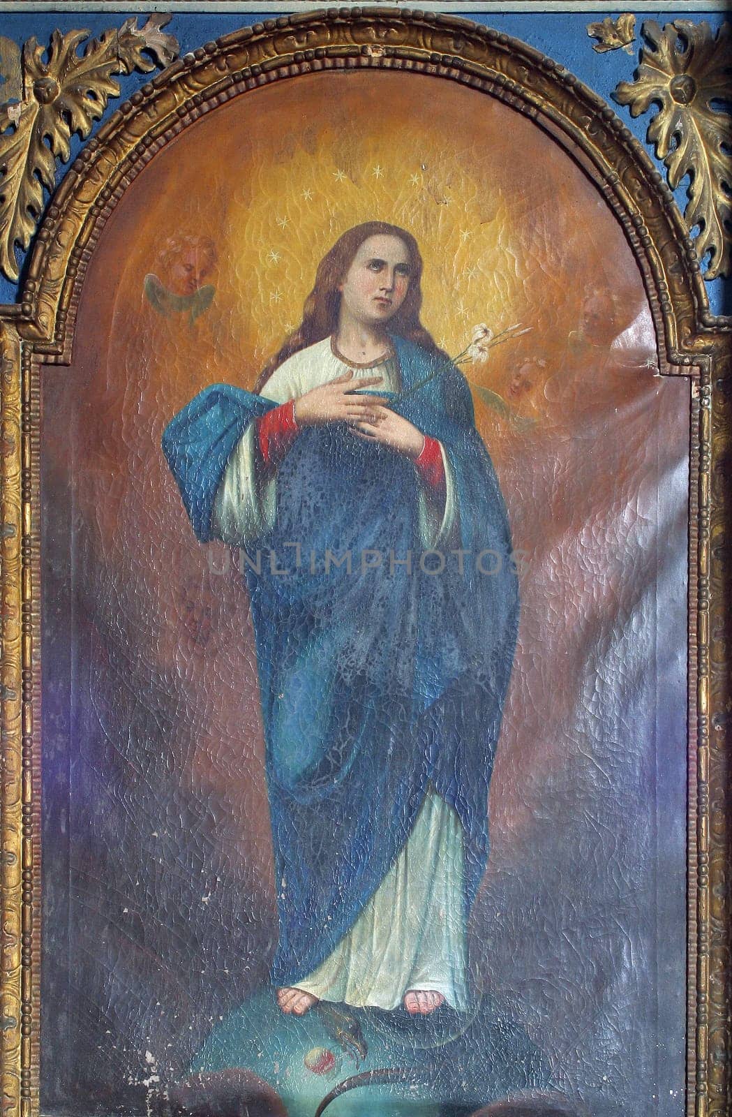 Altar of St. Mary in the church of Our Lady of the Snows in Volavje, Croatia