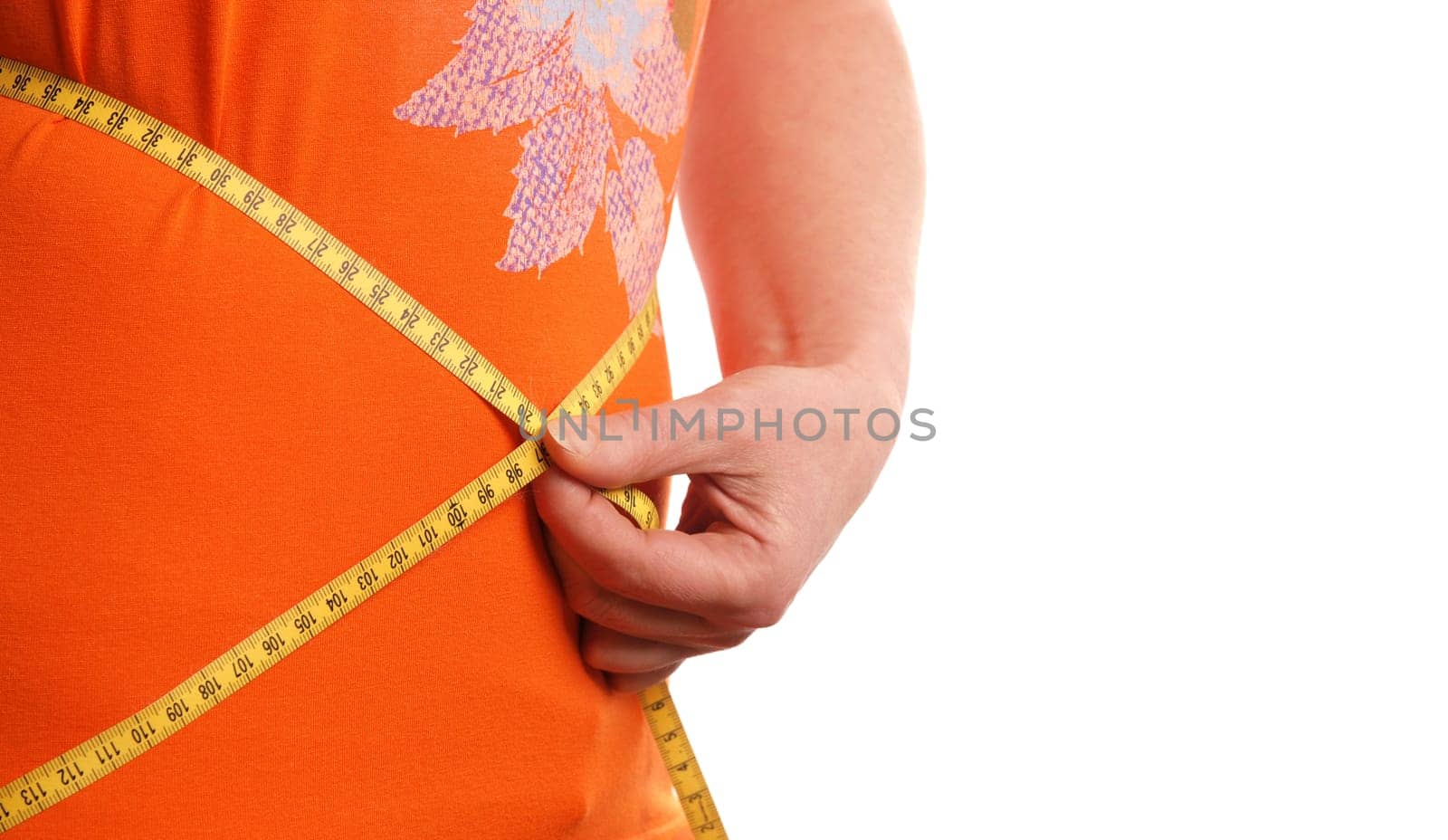 Woman with a measuring tape