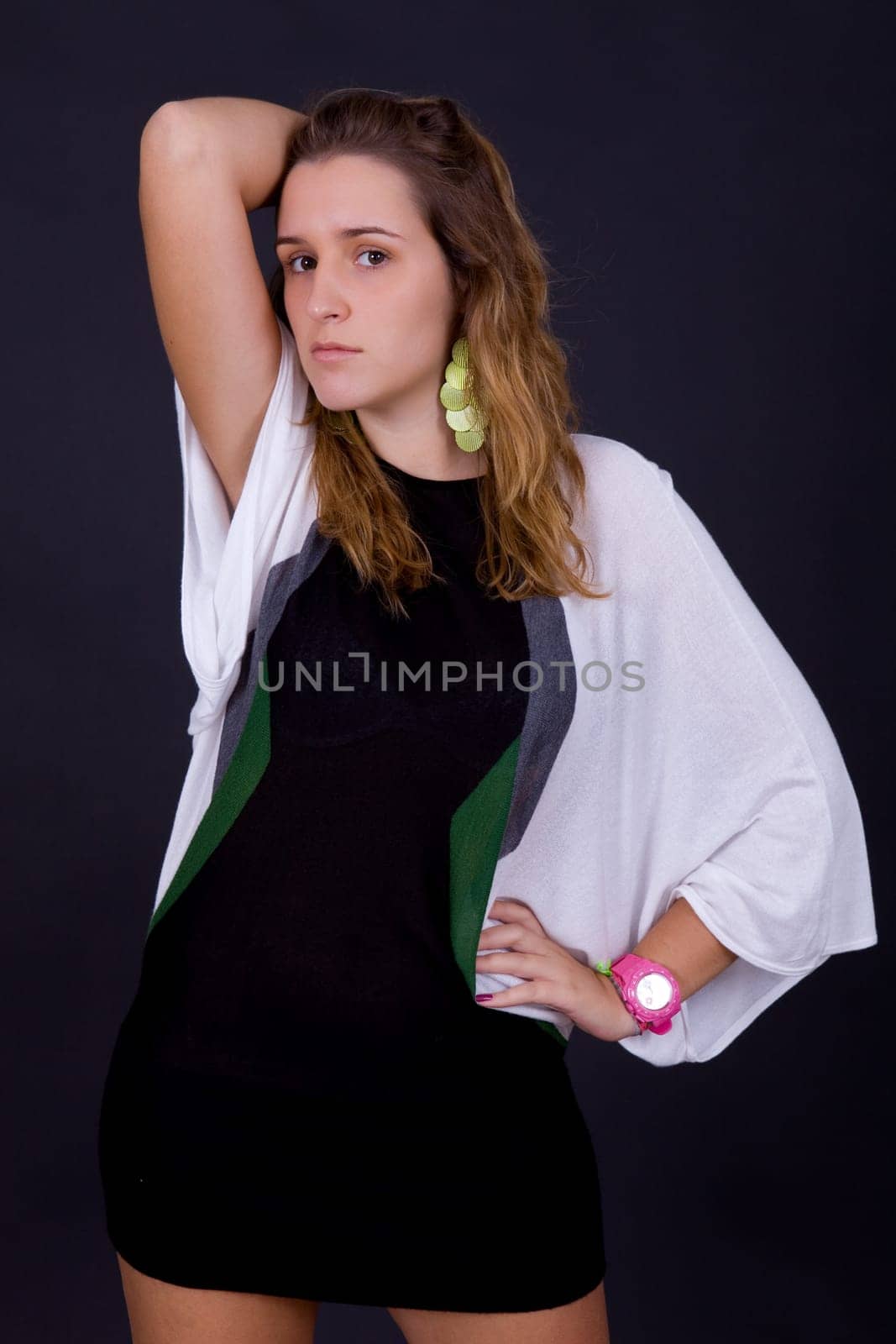 an young beautiful woman close up portrait