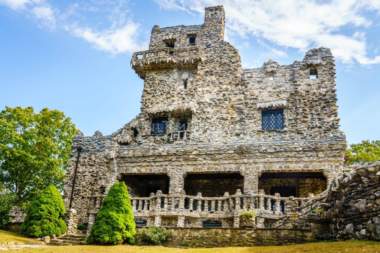 Former private residence of an American actor William Gillette in Gillette Castle State Park in Connecticut