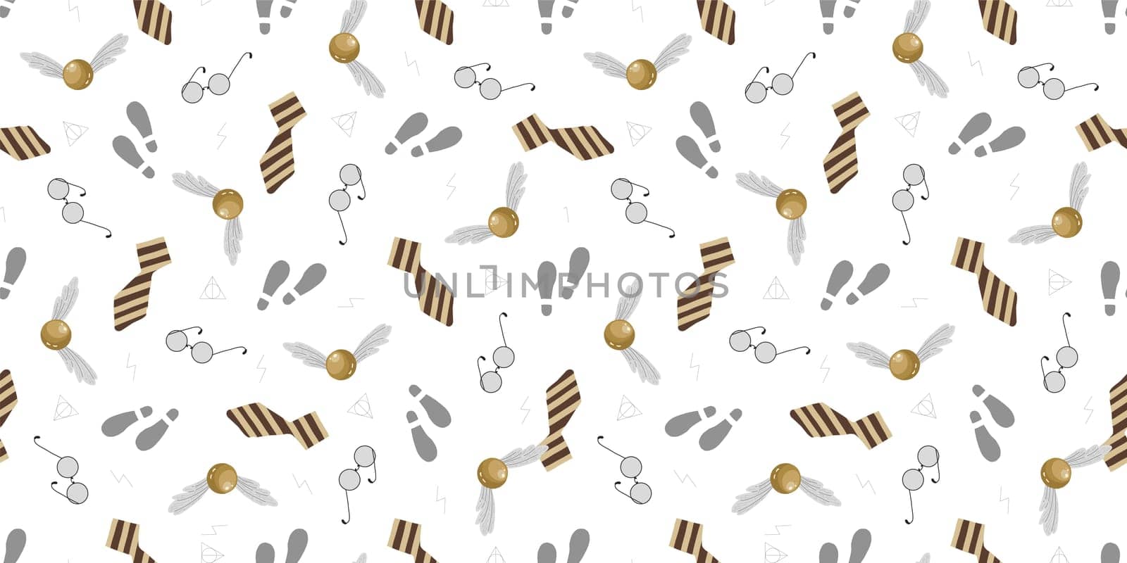 Pattern on the theme of magic. Map of marauders footprints. Shoe marks. Shoe print.