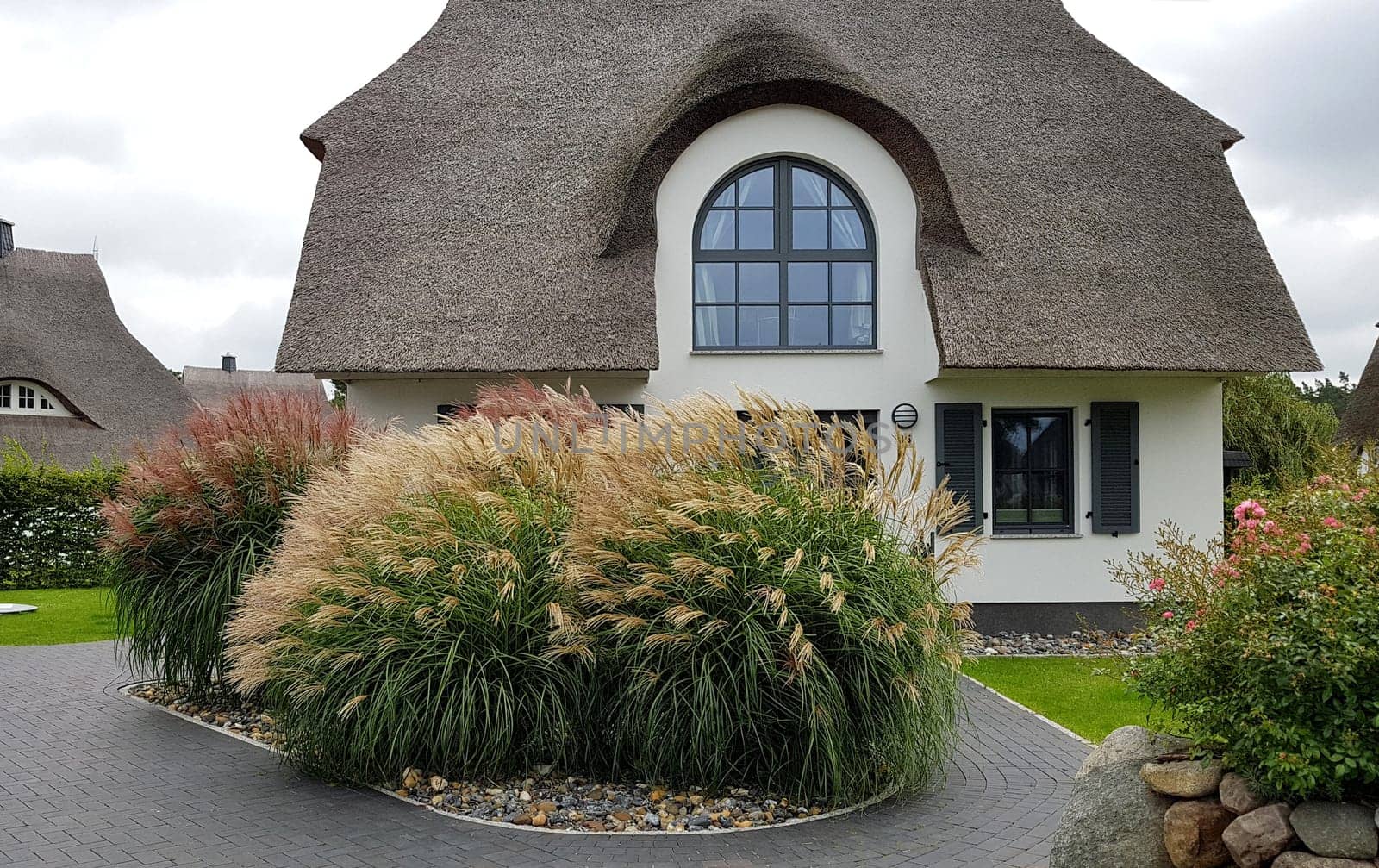 Friesenhaueser with thatched roof made of reeds. Friesenhaueser with thatched roof made of reeds.