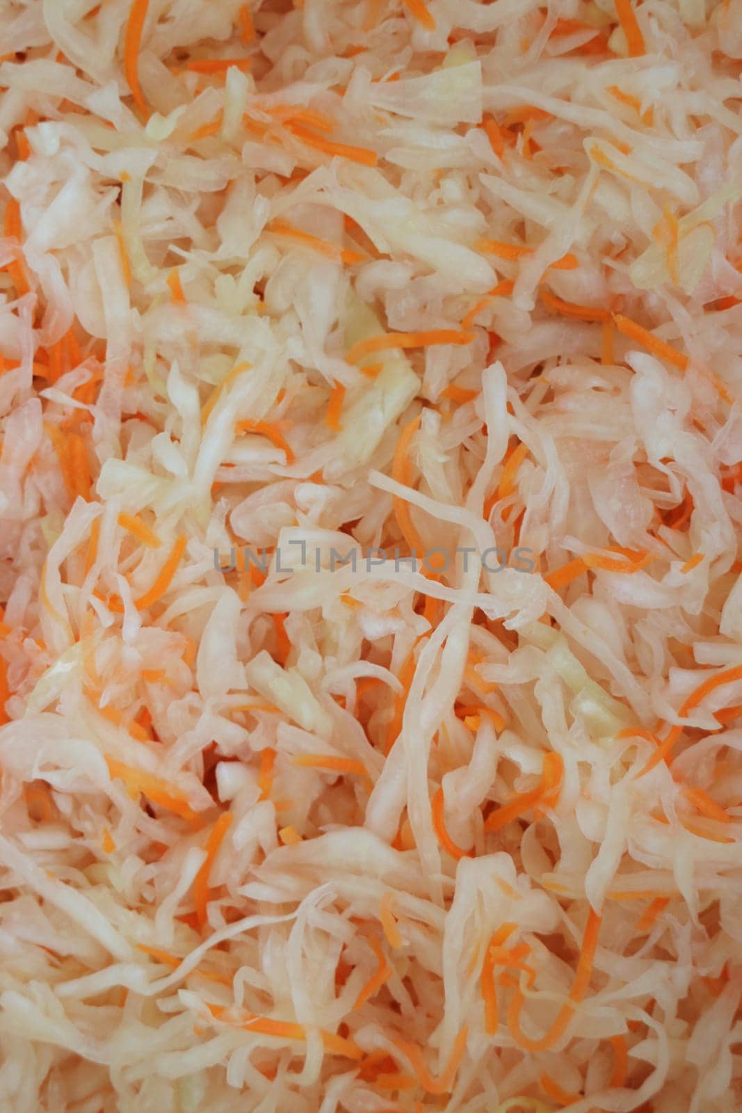 shredded sauerkraut with carrots abstract background